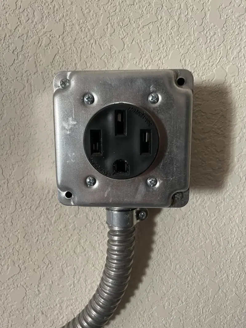 NEMA 14-50 outlet installed for Electrical Panel Upgrade in Delray Beach
